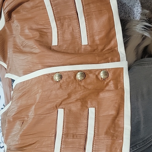 RACHEL ZOE LEATHER JACKET - Picture 7 of 7